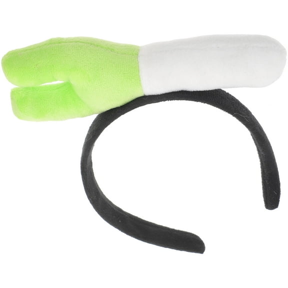 LOLIPPYY Creative Scallion Headpiece Funny Party Hair Accessory for Birthday Cosplay and Christmas Events