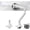 White, variant on monTEK Heavy Duty Monitor Arm for 17"–57" Ultrawide Screens, Gas Spring Desk Mount up to 59.4 lb, Adjustable Single Monitor Arm with C-Clamp & Grommet, VESA 75/100mm, Black