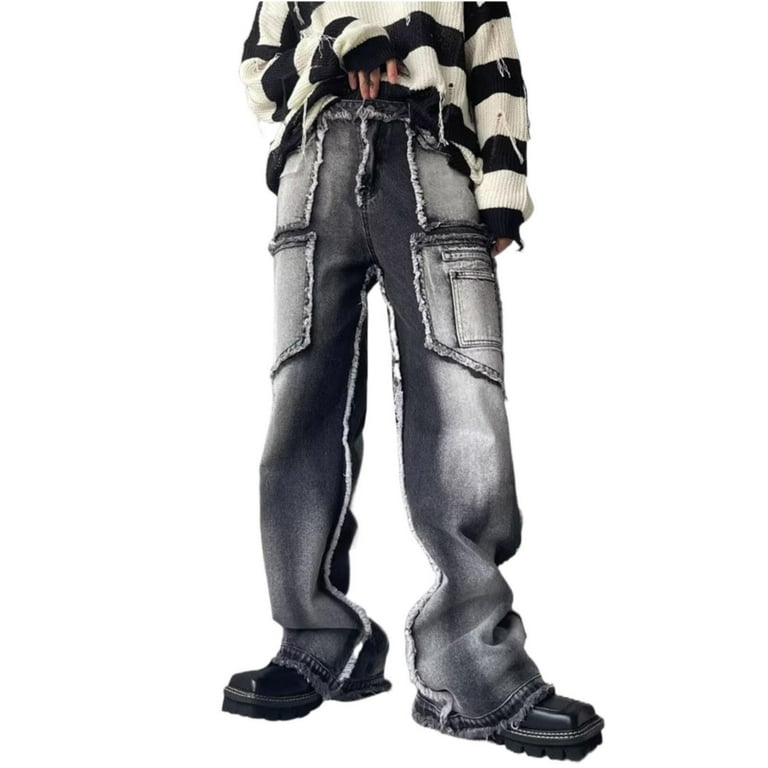 Ragged edge jeans clearance