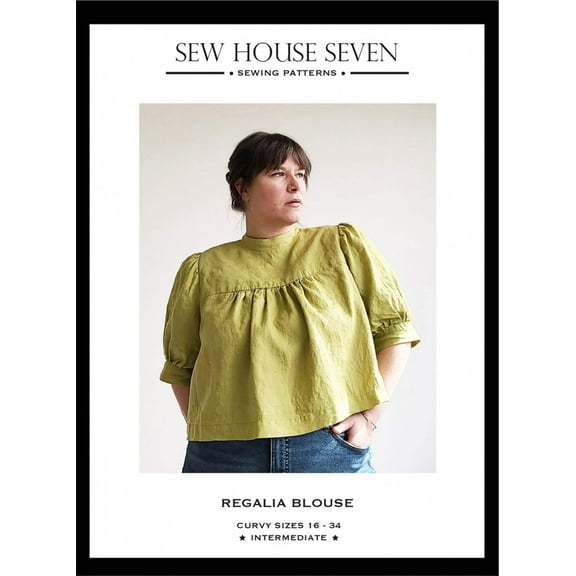 Regalia Blouse Curvy 16 - 34 Sewing Pattern from Sew House Seven