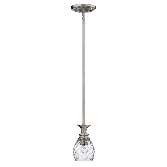 5317PL Hinkley Lighting Plantation - 1 Light Small Pendant in Traditional-Glam Style - 5 Inches Wide by 8.25 Inches High-Polished Antique Nickel