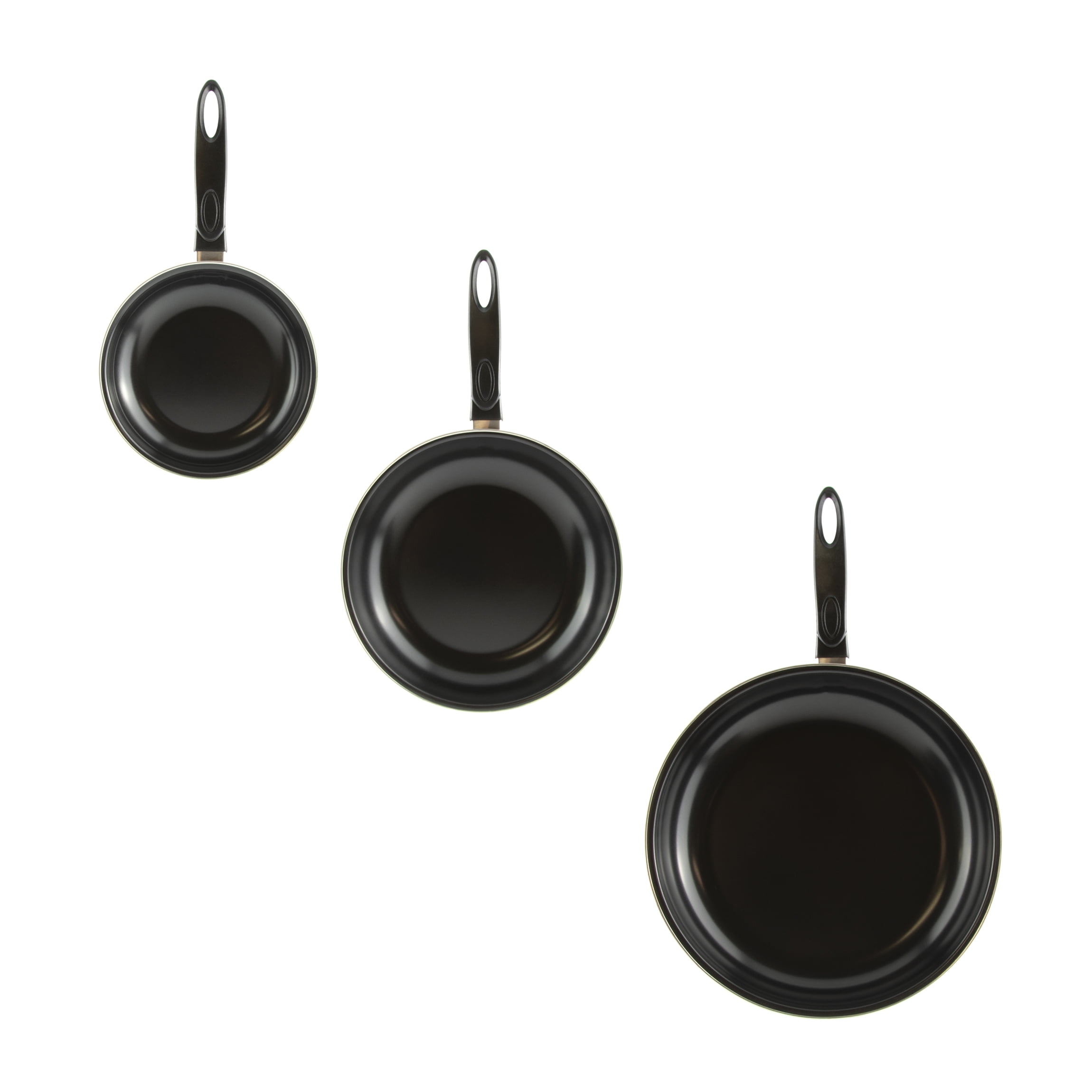Frying Pan Set 3-Pc. Nonstick Aluminum Saute Pans for Cooking 