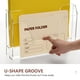 thumbnail image 5 of Organizador de archivos DINGHUO para colgar en la pared, acrílico, 2 niveles, transparente, 5 of 7