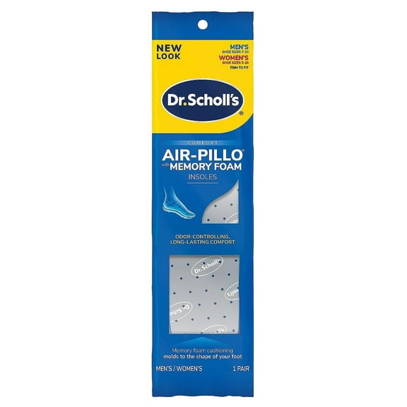 Dr. Scholls Air-Pillo Memory Foam Insoles (M 7-13/W 5-10) (Pack of 3)
