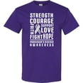 thumbnail image 3 of Inktastic Parkinson Disease Awareness Strength Courage and Support T-Shirt, 3 of 5