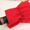 thumbnail image 5 of 2 bolsas de papel con cordón para botellas de vino de Navidad, regalo para fiestas de Navidad, cenas, bebidas, decoración, Papá Noel rojo, 5 of 5