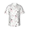 thumbnail image 1 of Balery Cute Poodle Dog Camisas hawaianas de manga corta para hombre, camisas playeras de corte holgado, camisas de vacaciones con botones,X-Large, 1 of 7