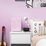 Cooluli Infinity Fractal Pink 10 Liter Compact Portable Cooler Warmer Mini Fridge for Bedroom, Office, Dorm, Car - Great for Skincare & Cosmetics (110-240V/12V)