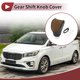 thumbnail image 2 of Cubierta de pomo de cambio de marchas Unique Bargains, protector de manija de cambio para Kia Soul 2020-2023, cuero sintético negro y marrón, 2 of 6