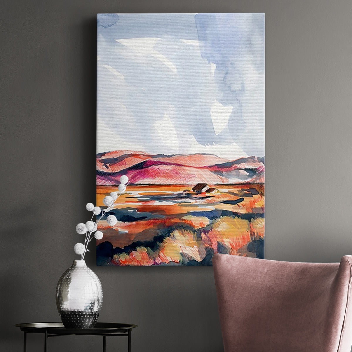 Chromatic Landscapes I Premium Gallery Wrapped Canvas - Ready to Hang