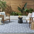 thumbnail image 4 of Nourison Essentials Outdoor Blue Ivory 8' x 10' Area Rug (8x10), 4 of 9
