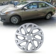 thumbnail image 3 of 1 Piece 16" Hubcap Wheel Rims Cover for 2017-2019 Toyota Corolla Compatible with Steel Wheels Snap onInstallation ABS+PC Material (16-inch,Lacquer), 3 of 11