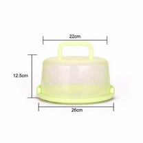 Yatlte Cake Stand, Cake Box Round Cake Stand, with Lid and Foldable Handle, Portable Cake Container Cake Ornaments, Suitable for Storage Birthday Cakes