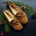 thumbnail image 4 of Minnetonka Women's Hardsole Pile Lined Slipper,Brown,10 M US, 4 of 6
