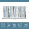 thumbnail image 2 of Kitchen Washable 3x6 Runner Rug - Modern Abstract Non Slip Light Weight Runner Rugs for Small Homes Stain Resistant Hallway Bedroom Carpet Indoor Home Decor Floor Mat for Laundry Bathroom 3x6 Blue, 2 of 8