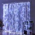 thumbnail image 5 of Cortinas de luces navideñas para ventanas, guirnaldas de luces LED de Año Nuevo, guirnaldas alimentadas por batería, decoraciones en cascada, 5 of 5