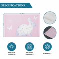 thumbnail image 6 of Happy Easter Bunny Placemats Set of 4, Rabbit Butterfly Spring Flowers Pink Placemats for Dining Table, Place Mats for Kitchen Tabletop, Waterproof Wipeable Dining Table Mats Set, 6 of 9