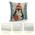 thumbnail image 4 of COMIO  Christmas Pillow Covers Snowman Penguin Throw Pillow Covers Xmas Winter Pillowcase Home Decor Living Room House Decorative Cushion Case for Sofa Couch, 4 of 5