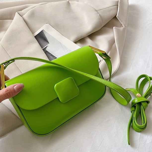 Bolsos de mujer Moda Hobos Bolsa Retro Color sólido Bolsas de mensajero (Verde) Likrtyny Para Estrenar