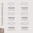 thumbnail image 2 of Ensemble de Bols Emboîtables Bakken Master 12 Pcs Sans BPA Gris, 2 of 9