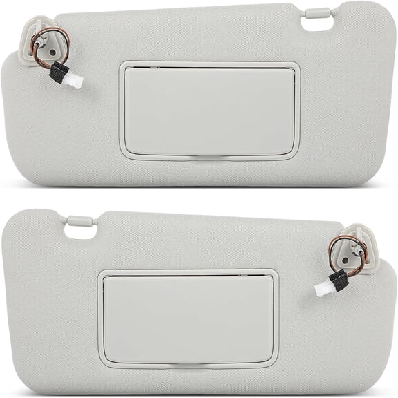 Left & Right Sides Sun Visor Assembly with Sunroof fit for 2009 2010 2011 2012 2013 2014 for Nissan Murano 96401-1AA1B Gray Car Sun Visor
