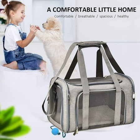 Ailezt Portable Shoulder Pet Bag Dog Bag Breathable Pet Cat Bag Portable Travel Out Bag Large Dog Soft Side Foldable Travel Puppy