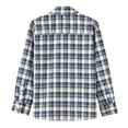 thumbnail image 3 of Bienzoe Boy's Flannel Button Down Long Sleeve Plaid Shirt Yellow 5/6, 3 of 9