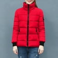 thumbnail image 6 of Bovxnpu Winter Coats for Women, Women's Lightweight Long-Sleeve Waterproof Puffer Jacket Warm Winter Clothing, 6 of 8