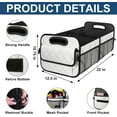 thumbnail image 3 of Organizador de maletero 6 bolsillos 50 L poliéster impermeable para SUV minivan camioneta, 3 of 7