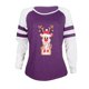 thumbnail image 4 of Camisas Navideñas Para Mujer Tops de Manga Larga Estampado Patchwork Cuello Redondo Blusa Informal Odeerbi ODB209578, 4 of 6