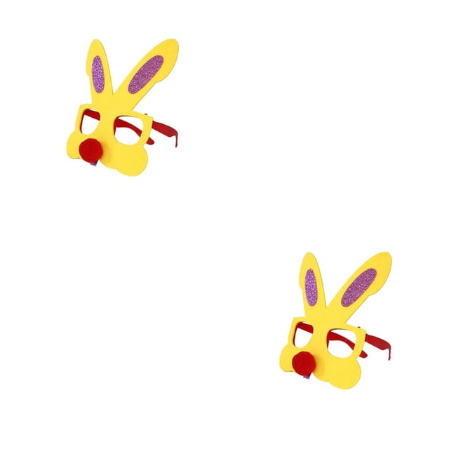 Sonducket Gafas con purpurina de Pascua, bonito juego de vestir, fiesta de baile de cumpleaños, marcos de anteojos, decoración, accesorios para Type9 NO9