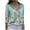 Green, variant on Honeeladyy Women Button Casual Turn-Down Neck Printed Long Sleeve Tops Shirt Affordable Long Sleeve