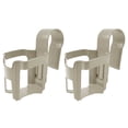thumbnail image 2 of Water Cup Hanging Holders Swimming Pool Handrail Beverage Wine Bottle Bracket Storage Shelf Outdoor Poolside Accessories 2pcs Square Grey, 2 of 9