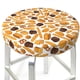 thumbnail image 3 of Disketp Coffee Bun Hot Dog Funda Redonda para Taburete, Funda de Cojín para Silla de Bar Suave y Elástica-13 inch, 3 of 7