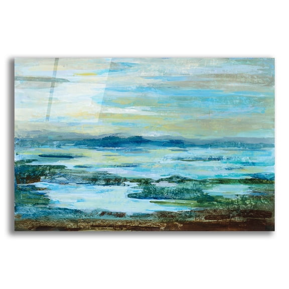 Epic Art 'Northern Lake' by Silvia Vassileva, Acrylic Glass Wall Art, 16"x12"