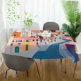 thumbnail image 3 of Yayeee Tablecloths 54" x 72" Rectangle Wrinkle Resistant Party Table Cover, Abstract Painting, 3 of 8