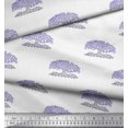 thumbnail image 2 of Soimoi Silk Fabric Tree Block Fabric Prints by Yard 42 Inch Wide, 2 of 3