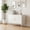 White, variant on Leumius Metal Sideboard Buffet Cabinet with Storage,39" W Accent Cabinet with Adjustable Shelf,Kitchen Pantry Cabinet for Dining Room,Living Room,White