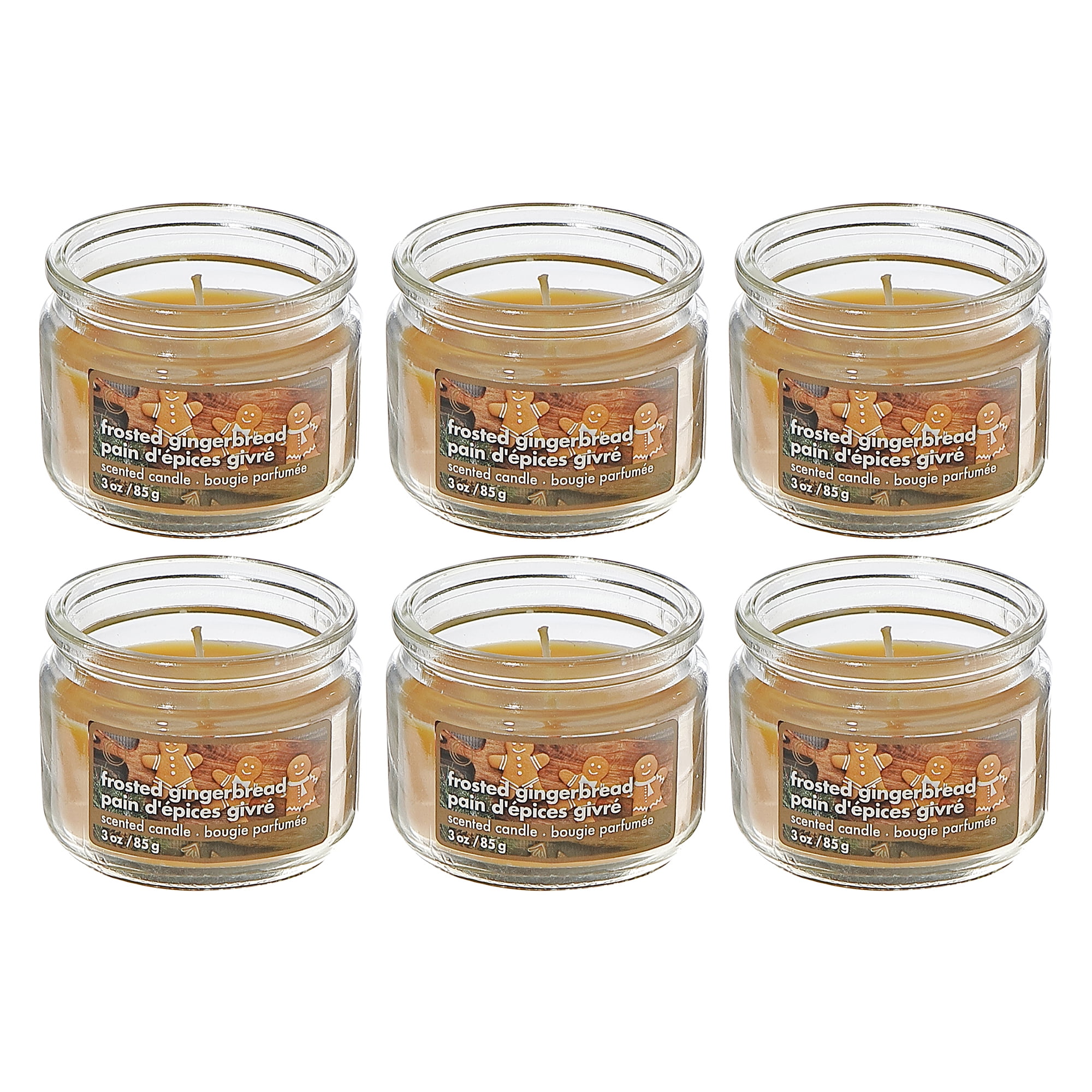 Bougie Parfumée En Pot De 3 Oz (Pain DÉpices Givré) - Lot De 6