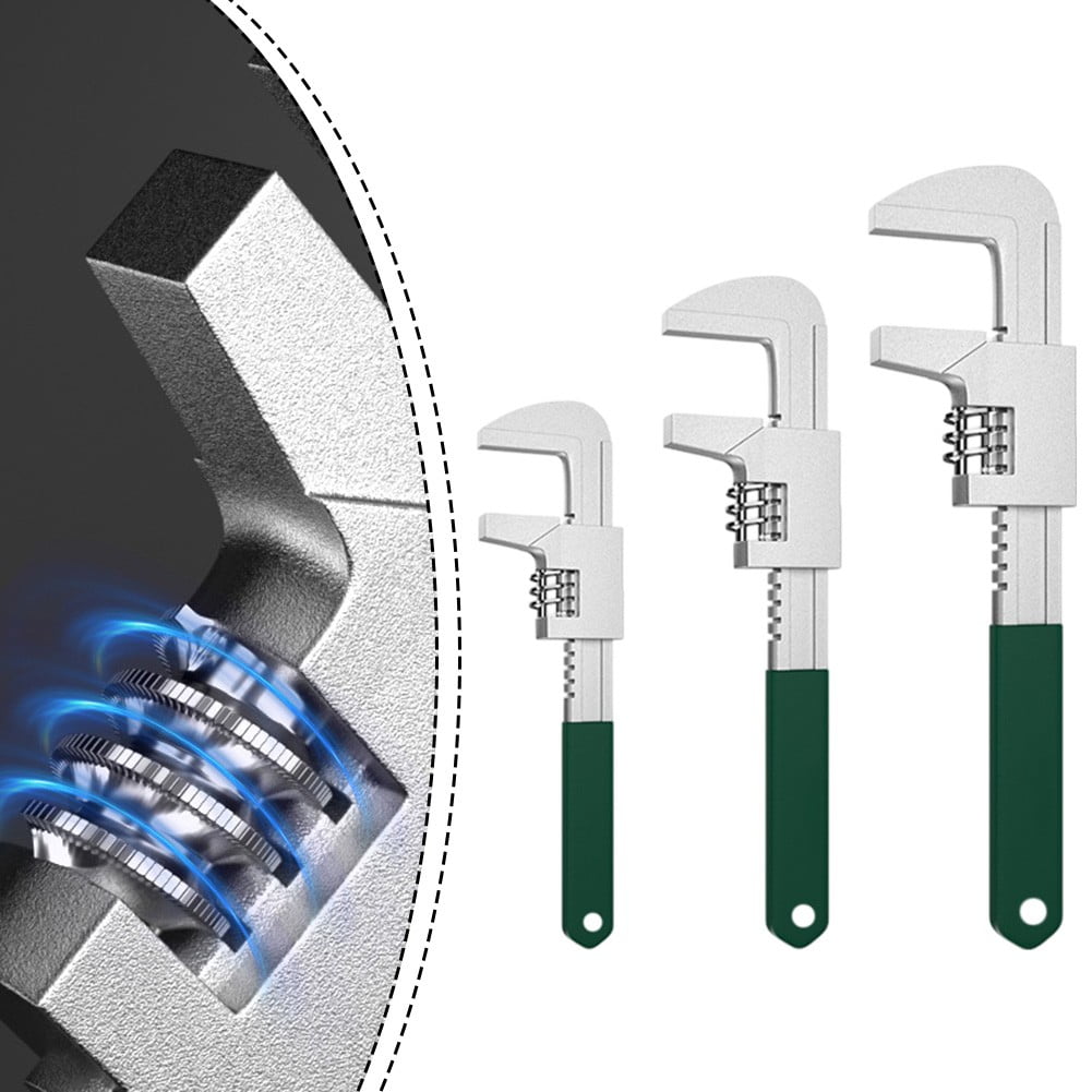 F Type Adjustable Wrench Large Opening Bathroom Wrench Pipe Pliers Wrench 15Inch Fangkenuo