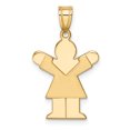 thumbnail image 1 of 14K Yellow Gold Girl Charm, 1 of 2