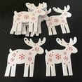 thumbnail image 4 of Yuarrent Paquete de 100 adornos colgantes Material de primera Colgante de Artesanía Diseño único Decoración navideña Rodajas de Kits de decoración para fiestas rojo blanco StiftWeihnachtsbaum Yuarrent HA059725-03B, 4 of 6