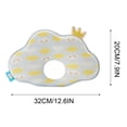 thumbnail image 3 of Funda de almohada y soporte para el cuello, transpirable, de malla 3D, de algodón, para cuna, reposacabezas para cochecitos de bebé y niños pequeños, un biberón, 3 of 9