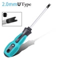 thumbnail image 1 of 1 Pcs Triangle Croix Tournevis 1.8-3.0mm Magnétique Anti-Dérapant Réparation Outils U-type, 1 of 6