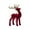 Reindeer D, variant on Burgundy Flocked Reindeer Christmas Table Decor – Velvet Standing Deer Figurine, Elegant Holiday Desktop Ornament for Living Room, Fireplace, Mantel & Home Xmas Decorations