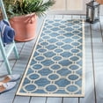 thumbnail image 3 of SAFAVIEH Indoor Outdoor CY6924-243 Courtyard Blue / Beige Rug, 3 of 10