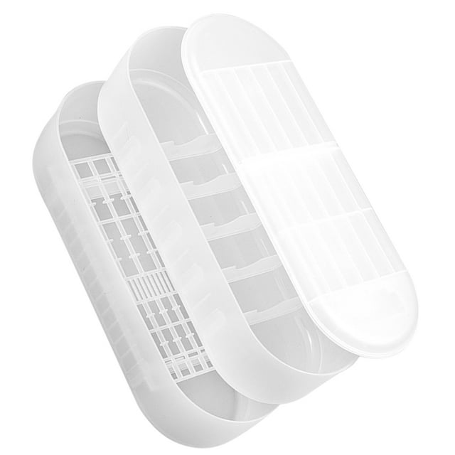 unbranded Organizador Práctico Para Baterías Con Compartimentos Y Estructura Duradera Transparente
