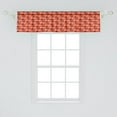thumbnail image 2 of Ambesonne Orange Window Valance, Colorful Fish Shoal, 54" X 12", Persian Blue Salmon Teal, 2 of 3