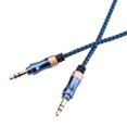 thumbnail image 2 of Cable de audio auxiliar de 3.3 pies NikouMX macho a macho 3.5 mm azul, 2 of 6