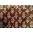 thumbnail image 5 of oneOone Cotton Silk Brown Fabric Block Craft Projects Decor Fabric Printed By The Yard 42 Inch Wide, 5 of 5